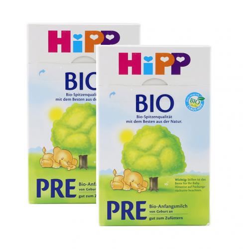 保税区直发 德国Hipp Bio喜宝有机新生儿奶粉Pre段（0-3个月宝宝）600g 【2盒组合】