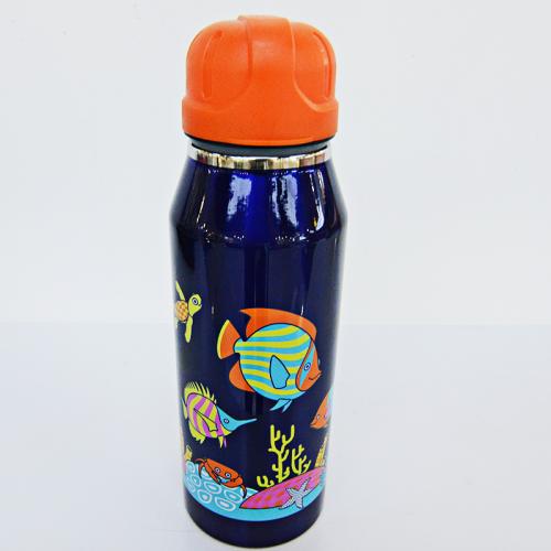 alfi Isolier-Trinkflasche isoBottle Happy Fish, blau 0,35 l艾飞深蓝色快乐鱼儿童卡通保温瓶