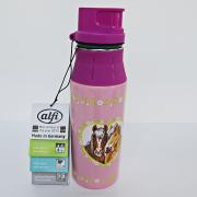 alfi Trinkflasche elementBottle, Edelstahl Pferde rosa 0,6 l艾飞双层不锈钢真空儿童卡通保温瓶